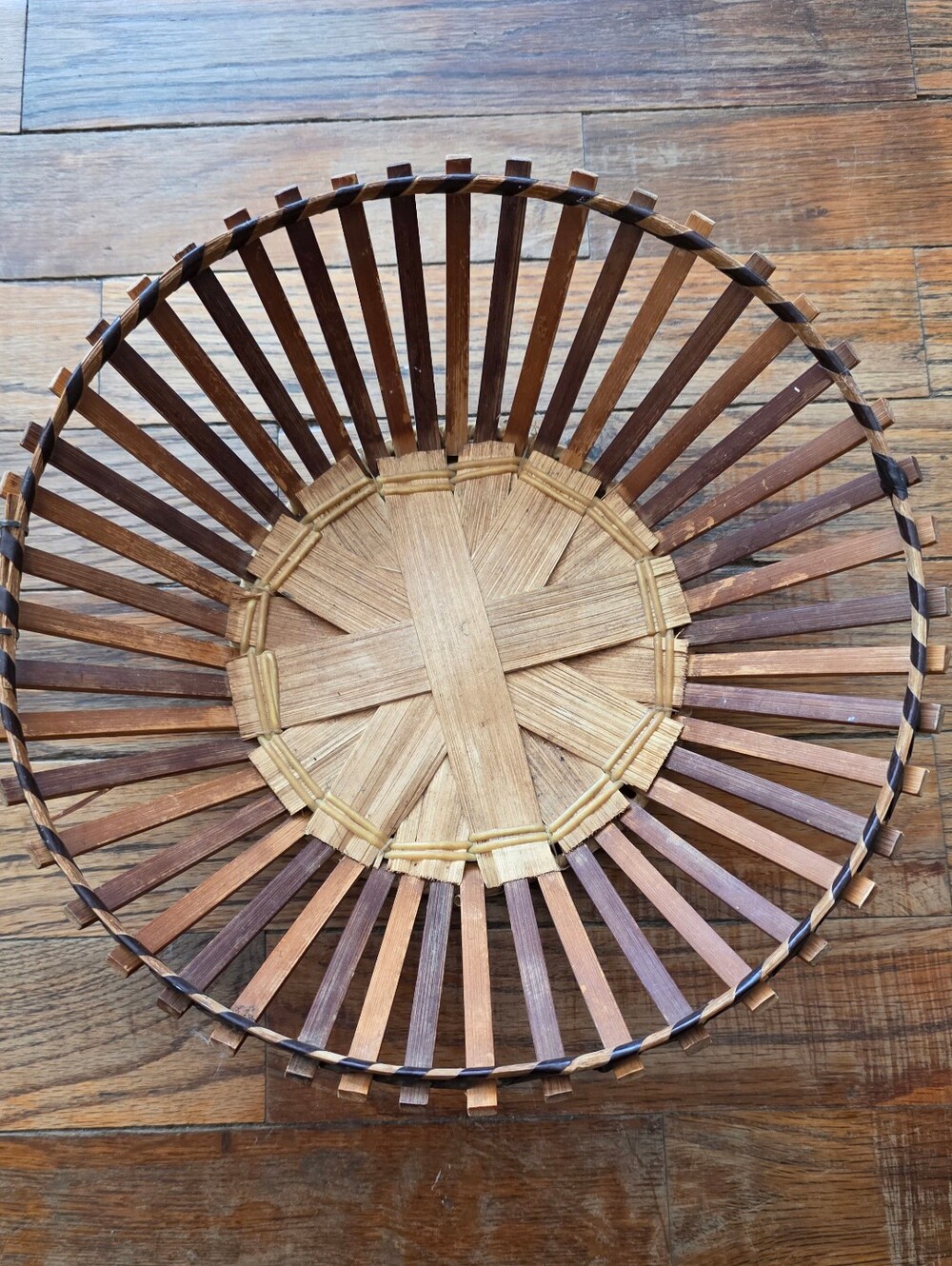 Handwoven Decorative Storage Basket in Natural Brown